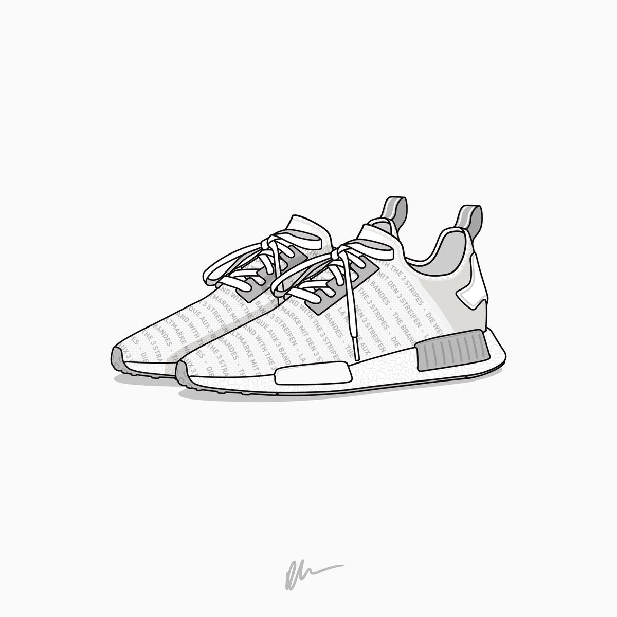 adidas nmd drawing