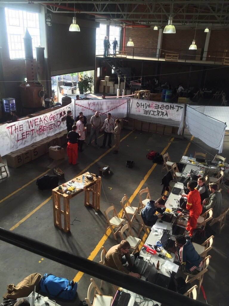 FSecure_Consult's tweet photo. Techs at the MWR Hackfu ZA challenge are working overnight to uncover the vaccine #hackfuza #zombietakeover https://t.co/ulzZjD3C5v