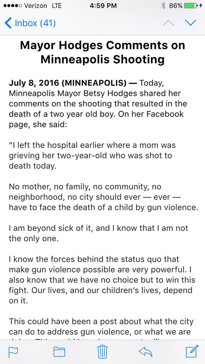 jayolstadtv's tweet photo. Here's the statement from @MayorHodges about the 2-year-old shot and killed, along w/ the toddler injured. https://t.co/KTUxxu6OrO