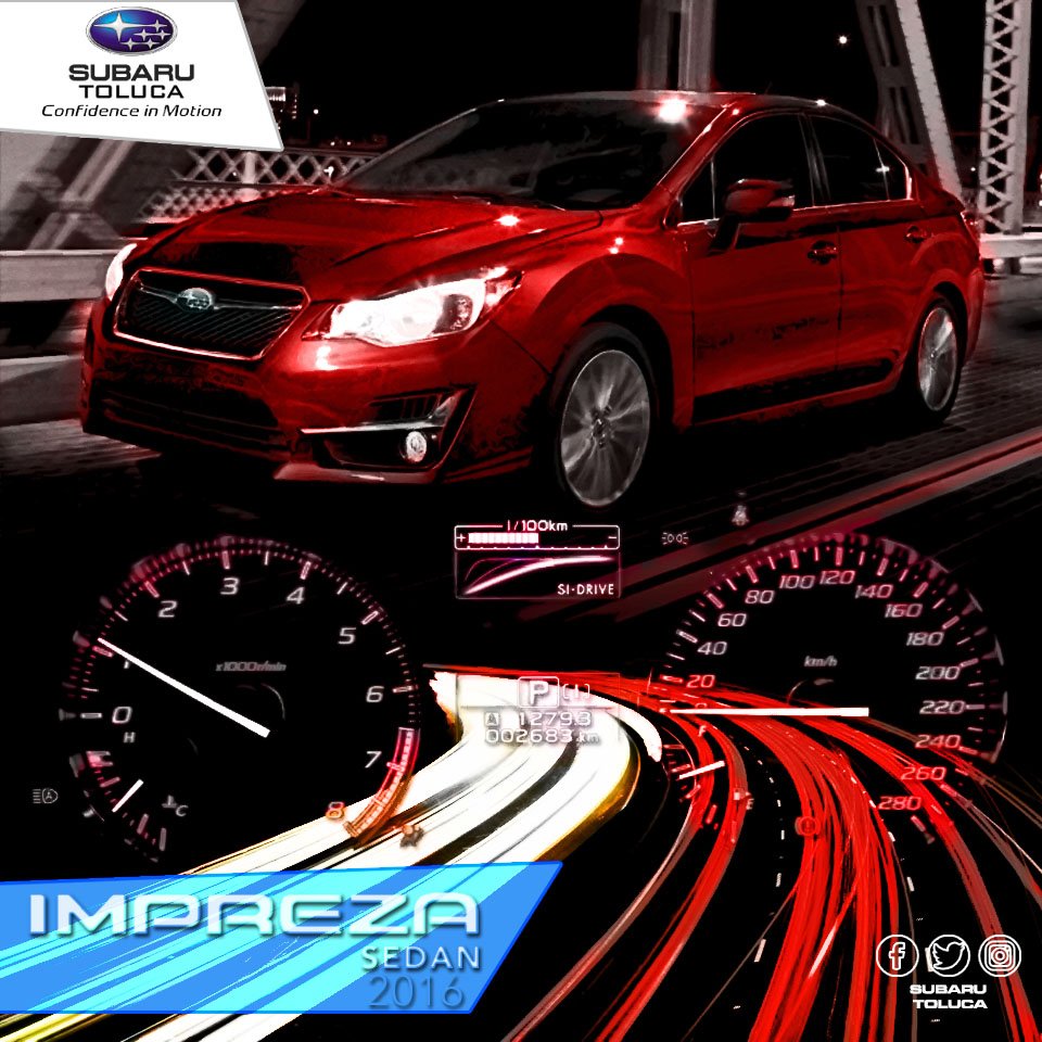 SubaruToluca's tweet photo. Nuestros modelos Subaru 2016 tienen la mejor tecnología de punta en seguridad
 #Subaru #Toluca #Metepec #BuenViernes https://t.co/yZuIwCCYu0