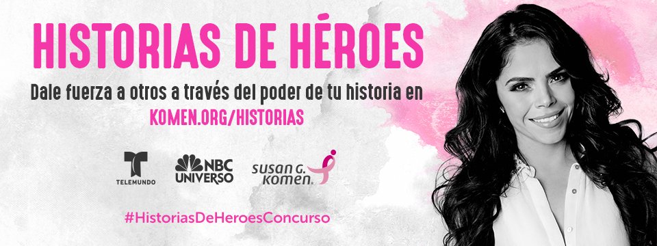 KomenNewEng's tweet photo. 1 week left of @SusanGKomen #HistoriasdeHéroesContest! #breastcancer @Telemundo @NBCUniverso https://t.co/XQZ9TflKS7 https://t.co/wEZaX60piV
