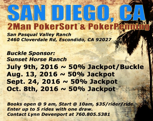 PokerRodeo's tweet photo. EVENT IN SAN DIEGO THIS WEEKEND! #FridayFeeling #rodeo #pokerrodeo #pokerpenning #teampennig #teamsorting #fun https://t.co/mkBOx9P3FG