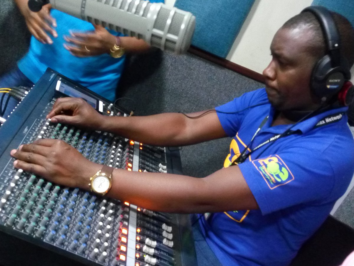 <a href="/daviewagatoto/">David Mwangi Waweru</a> <a href="/kameme101/">Kameme FM Official</a> monitoring the audio output during #ItugiCiaKigooco
