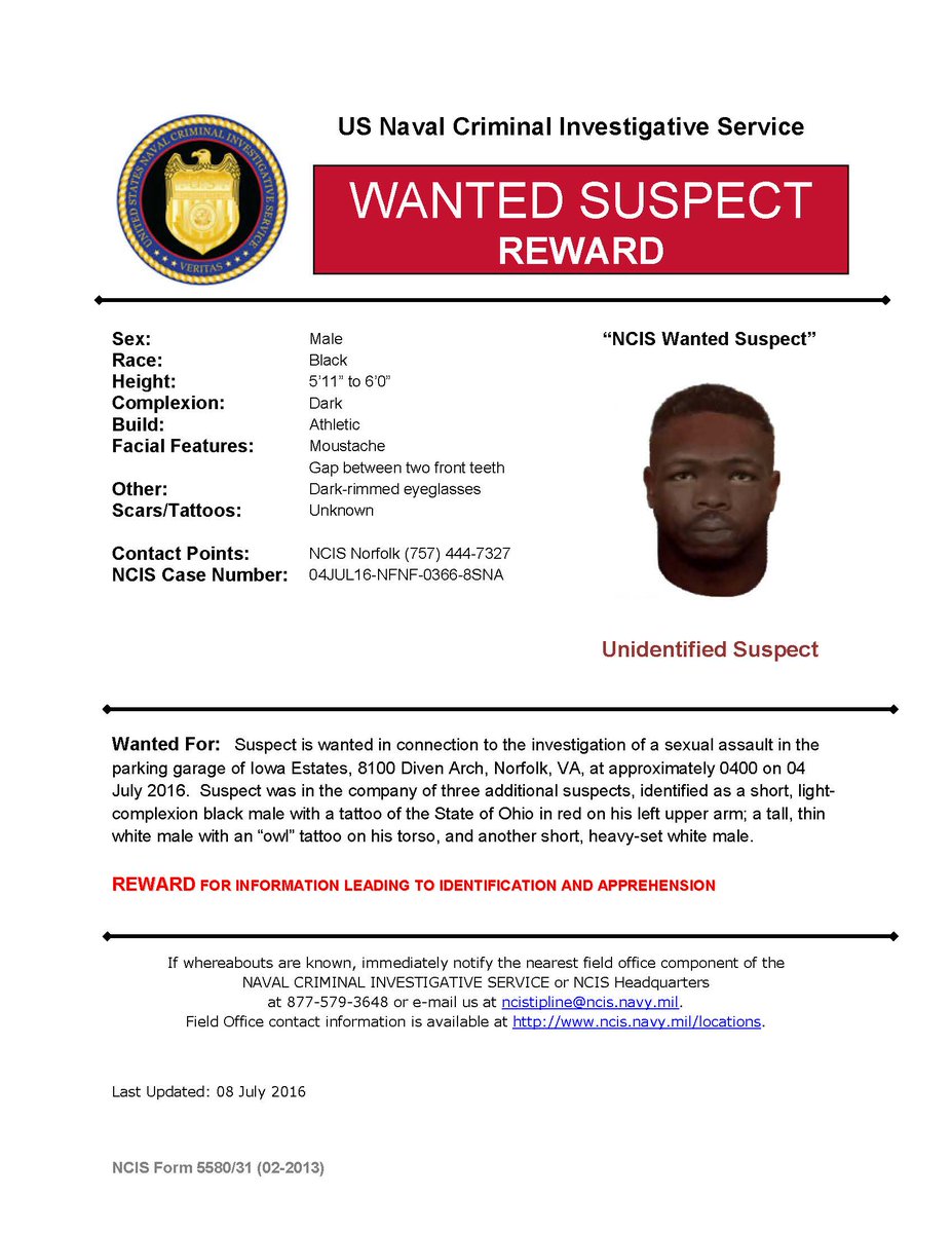 REWARD Contact us w info on suspects in sexual assault of sailor in Norfolk  parking garage. https://t.co/X5Dr8Ct7zc, image size:927x1200