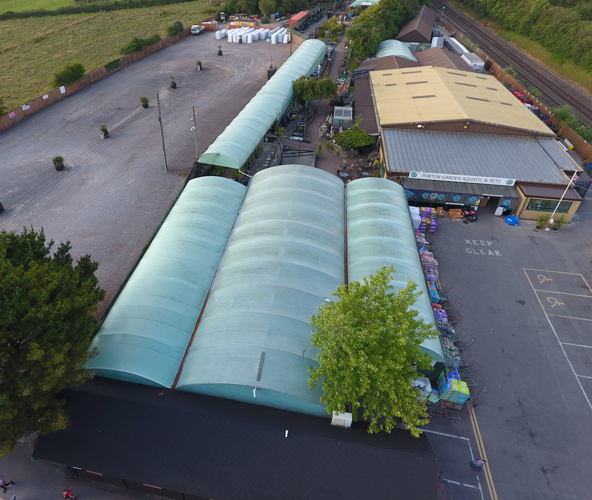 portonaquapet on twitter a birds eye view of porton garden aquatic and pets drone portonaquapet pond https t co 5dun64md19 twitter