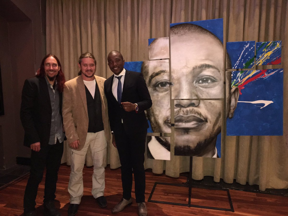 MmusiMaimane's tweet photo. Loved this painting, done by the guys @Paint_addiction. They are brilliant. Thank you guys so much https://t.co/q5LJhY9eWO