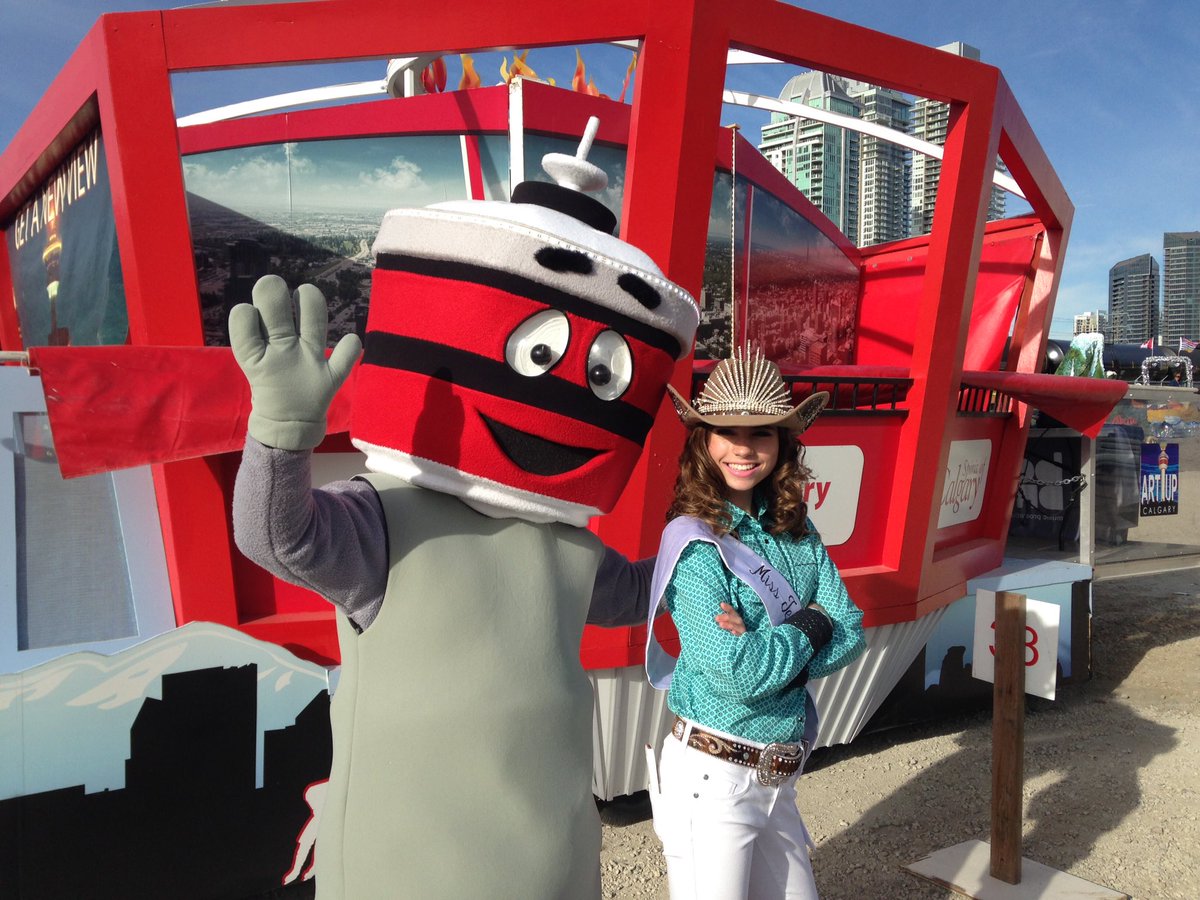 TheCalgaryTower's tweet photo. A big thanks to Miss Teen Calgary, Brooke Jensen, for joining the Stampede Parade fun! https://t.co/IfX9aJtqEA