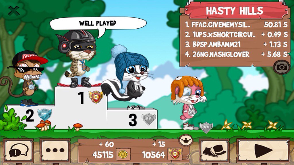 funrun2page's tweet photo. Get on my level, son! #funrun2 #XSHORTCIRCUITX #Ambamm21 #NashGlover https://t.co/NNh4vjbQoZ