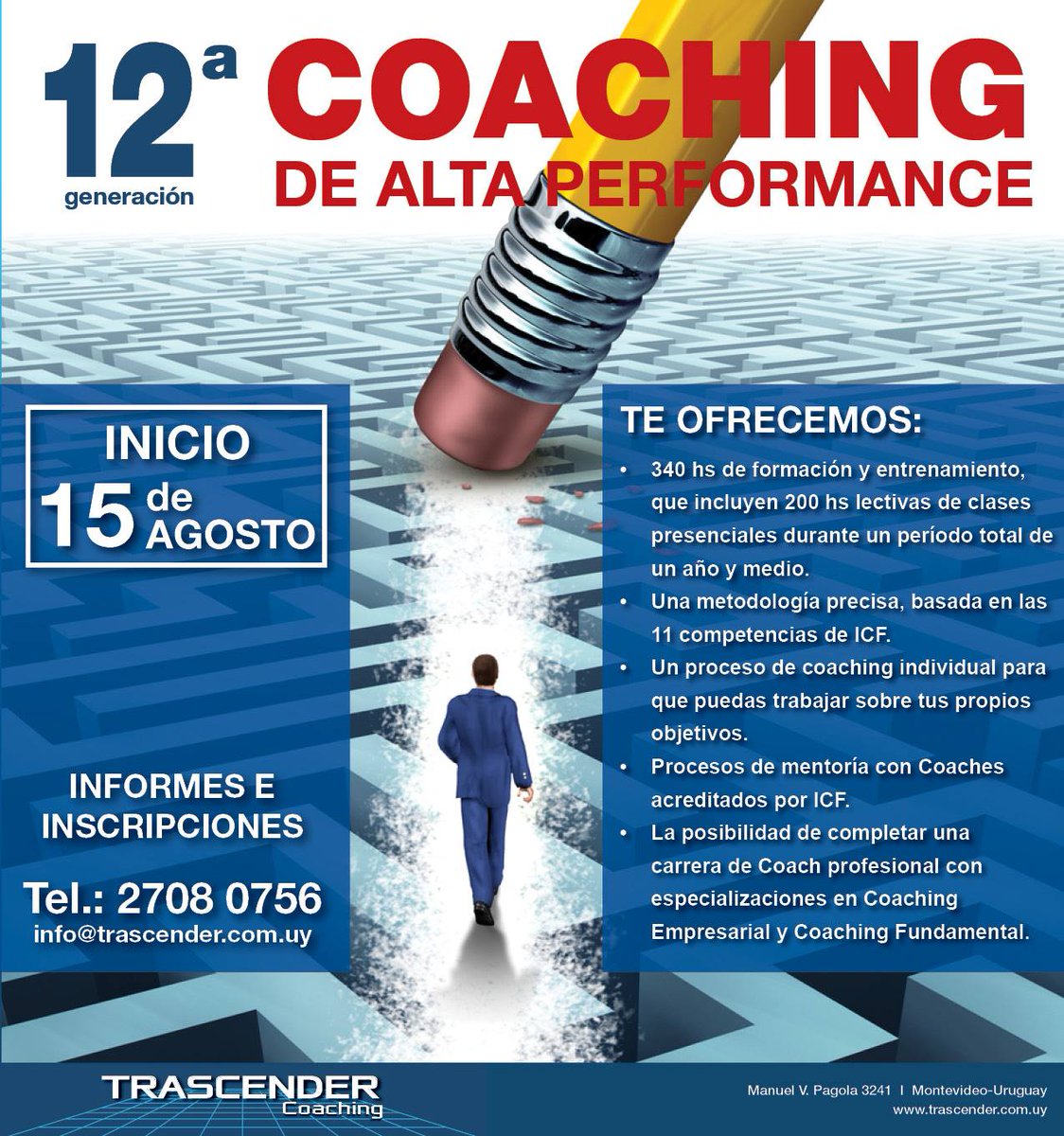 Curso de Coaching en Alta Performance 10% DE DESCUENTO PARA MIEMBROS DE ICF URUGUAY