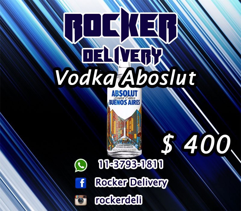 RockerDelivery's tweet photo. #Vodka #Absolut edición #BuenosAires a $ 400 https://t.co/JPJqjOV7r1