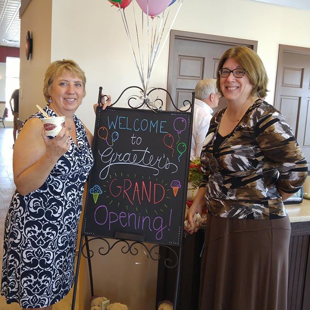 Past President Rita Stevenson represents at the opening of the newest <a href="/graeters/">Graeter's Ice Cream</a> at Polaris