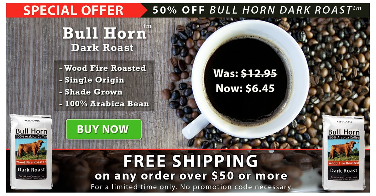 BullHornCoffee's tweet photo. Get Your Hands On This Great Deal Here - https://t.co/y0vAHEDLdy #Coffee #BullHorn https://t.co/09NuUCu2So
