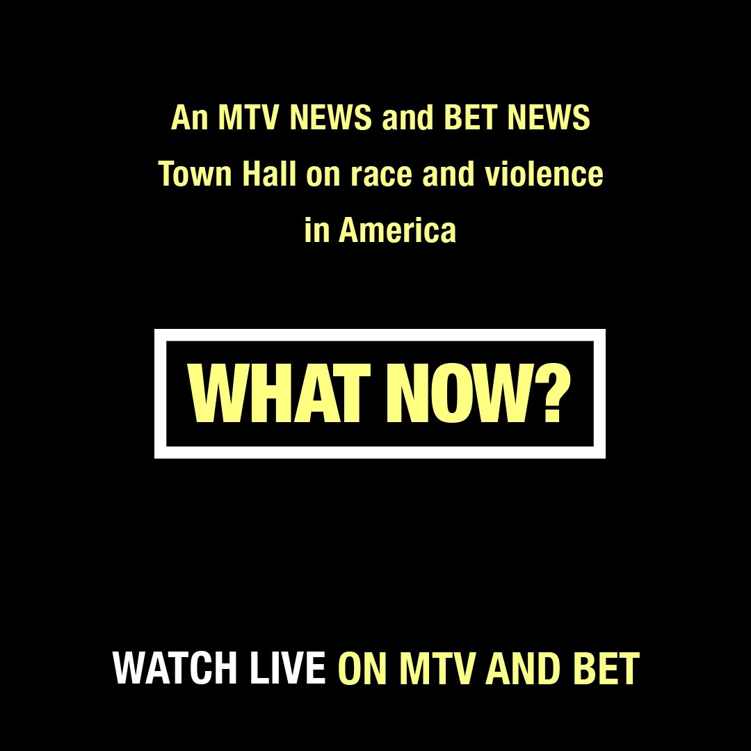 Watch "#WhatNow?: An <a href="/MTVNews/">MTV NEWS</a> and <a href="/BETNews/">BetNews</a> Town Hall" LIVE NOW. bit.ly/29o7Egz