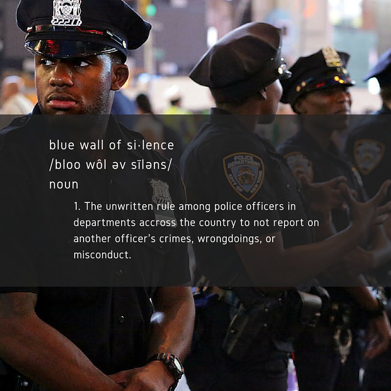 "We need to eliminate that blue wall of silence." - <a href="/cthagod/">Charlamagne Tha God</a> #WhatNow