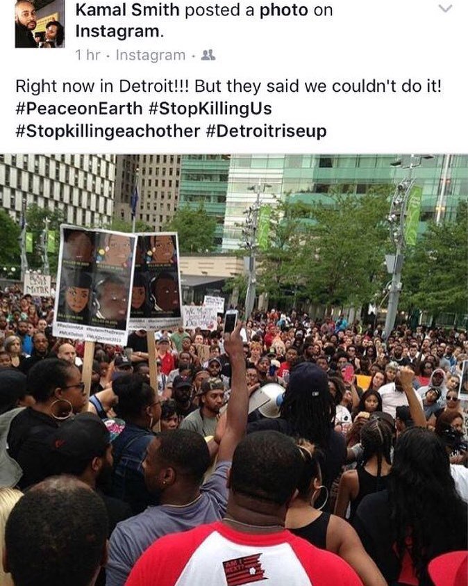 TheYBF's tweet photo. Lets go #Detroit! #blacklivesmatter #demandlove #demandrespect βπΎ https://t.co/wjqHp7pdue https://t.co/OMY1j95jAf