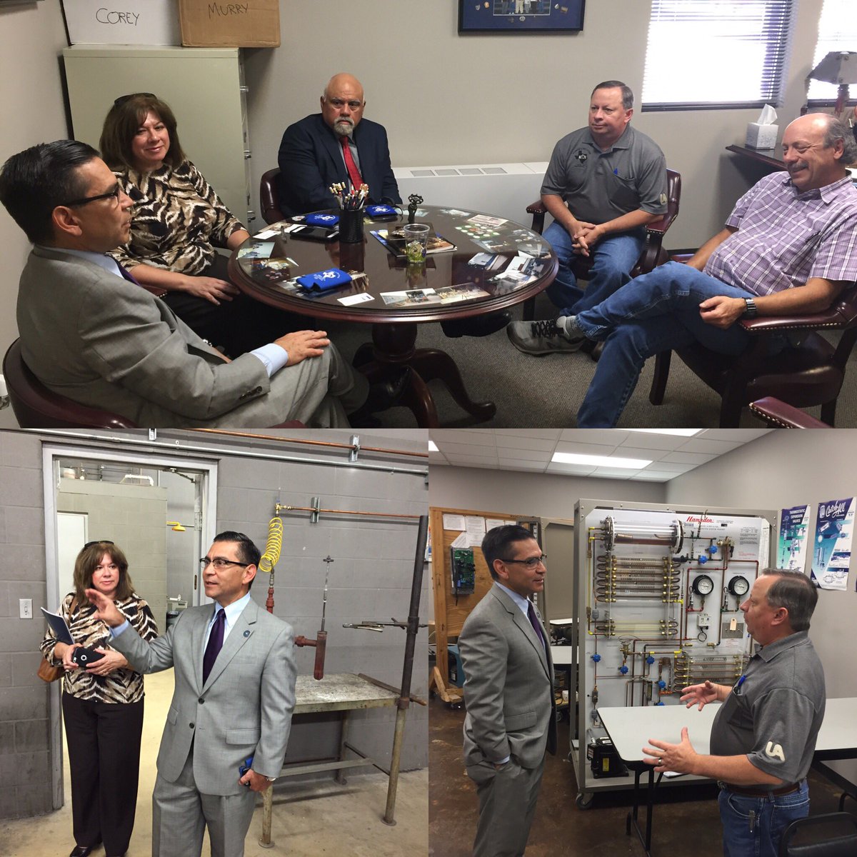 UALocal142's tweet photo. Great meet & tour w/ @AlvarezTWCLabor thank you #apprenticeship @TXWorkforce @UAPipeTrades #UAProud #TXLabor https://t.co/wCUTD5HTuZ