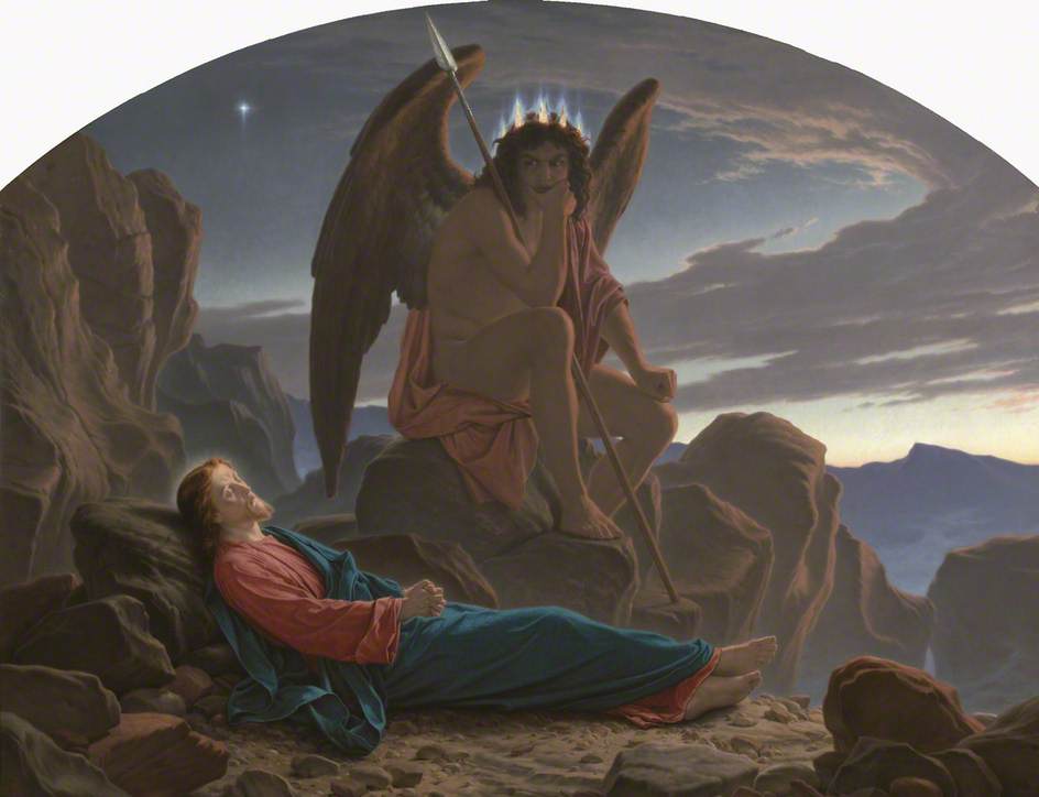 danielamacorin's tweet photo. Because you're #LonelyInYourNightmare let me in
-Satan Watching The Sleep Of Christ, Joseph Noel Paton- https://t.co/NdbjFRQGrN