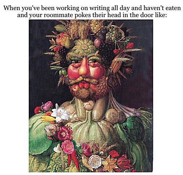 WriterMemes's tweet photo. Overcome by hunger. #writermemes #writer #writerlife https://t.co/qjAjLrTSyD