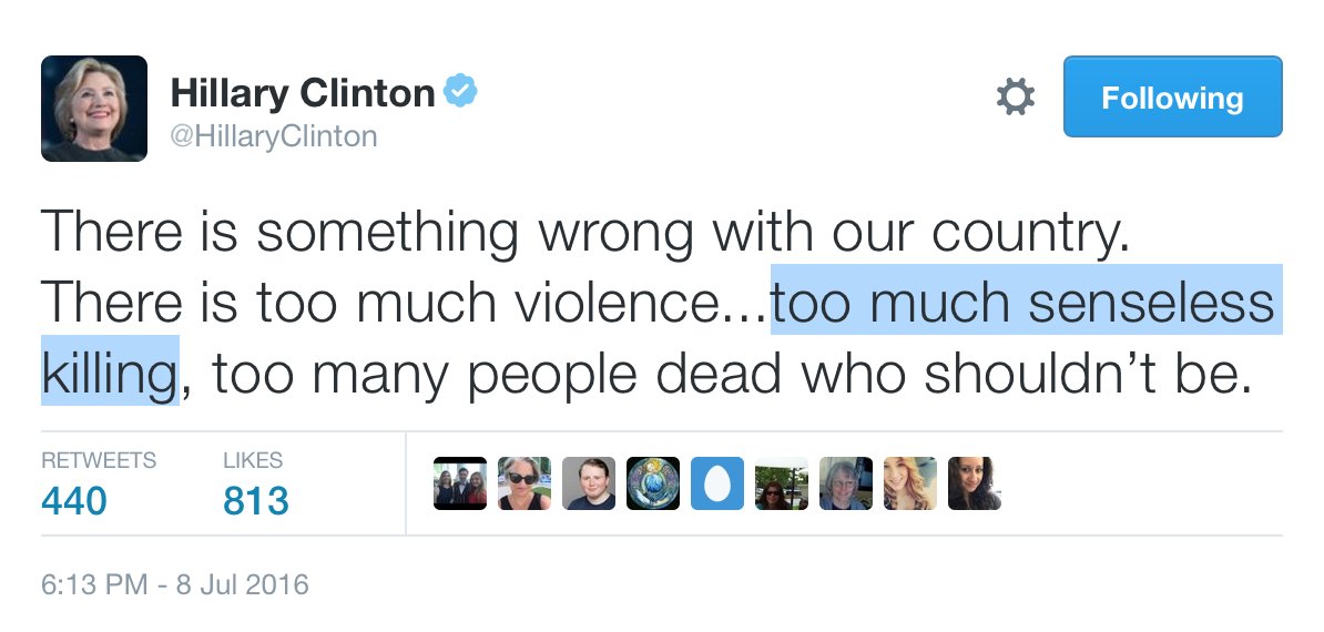 I can't help noticing the implication that we have the right amount of sensible killing