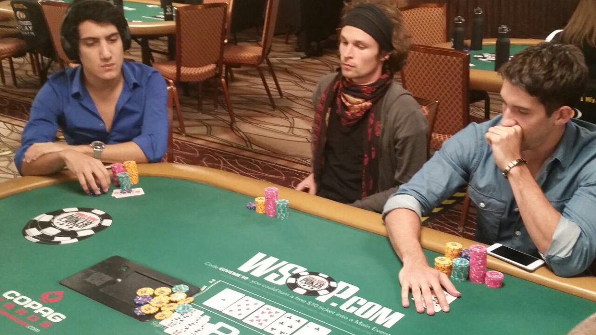 Iván <a href="/NegriinLuca/">Iván Lucá</a> jugando el $111.111 High Roller For One Drop del #WSOP junto a grandes estrellas.