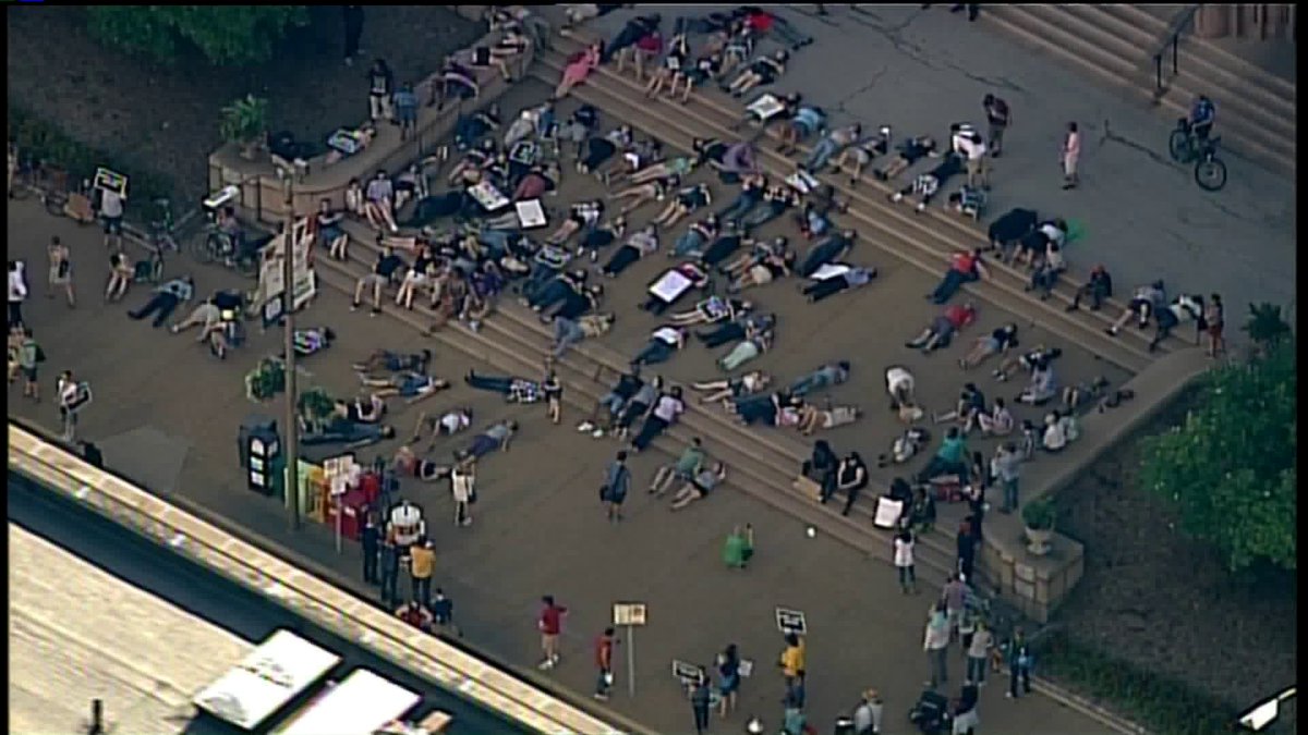 "<a href="/FOX2now/">FOX2now</a>: #Blacklivesmatter protesters stage die-in front of #STLOUIS City Hall " let them all die who cares ?