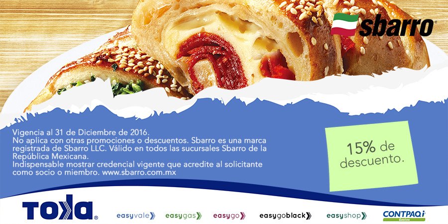 EasyhomeMexico's tweet photo. Martes de disfrutar una deliciosa pizza en sbarro :) https://t.co/Uiba1TVM3Y