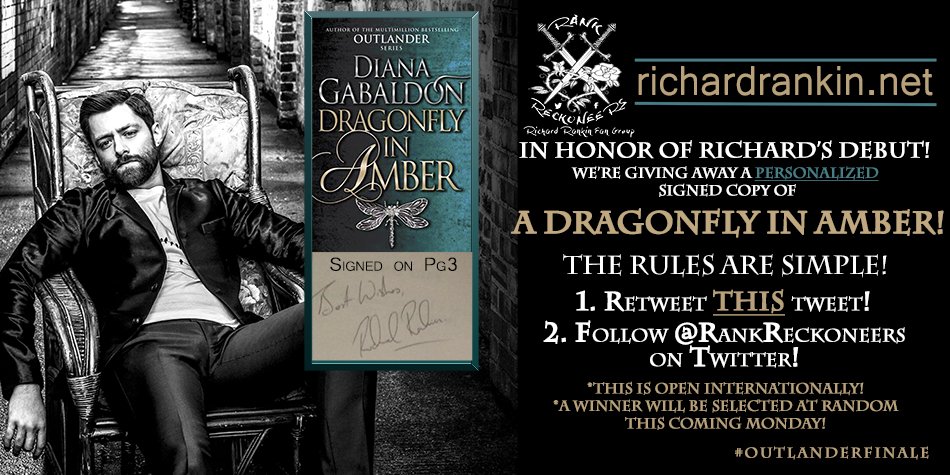 RankReckoneers's tweet image. So, who's going to be the lucky winner? Can't win if you don't play. #OutlanderFinale #WatchthisSpace