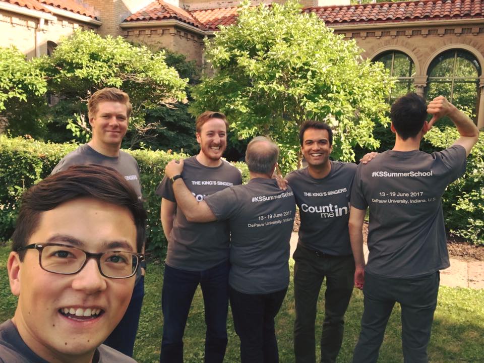 kingssingers's tweet photo. Johnny, is kicking off our official #KSSummerSchool "Count me in!" selfie campaign: https://t.co/sSyZfrf5As https://t.co/dlTfYeyQNW