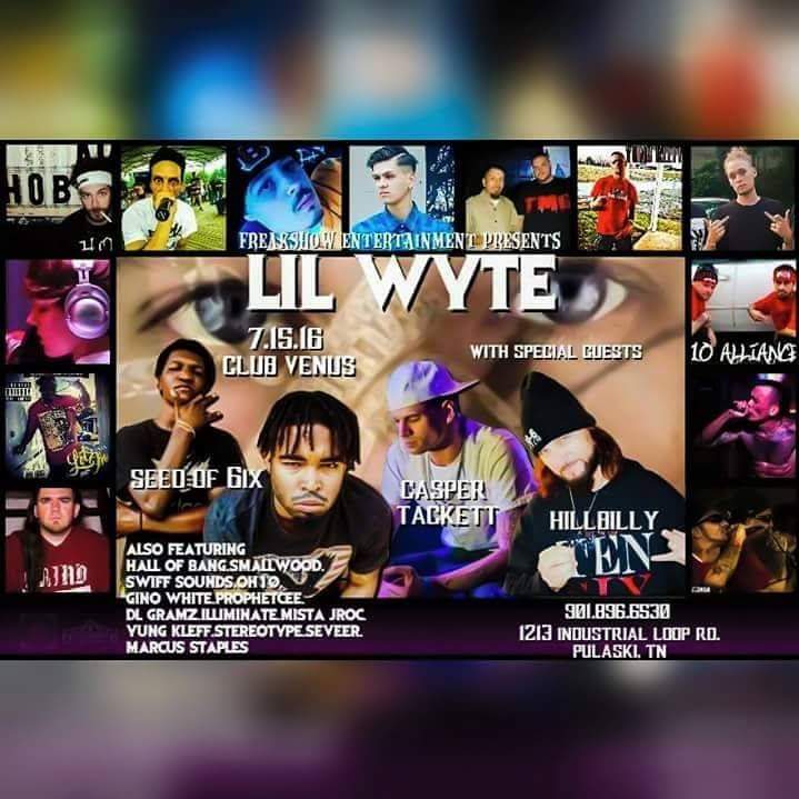 mdp615's tweet photo. Next show up we in Pulaski, TN w @Lil_Wyte_  on July 15th
#WeOutHere #FreakshowENT https://t.co/4ch4LmANiT