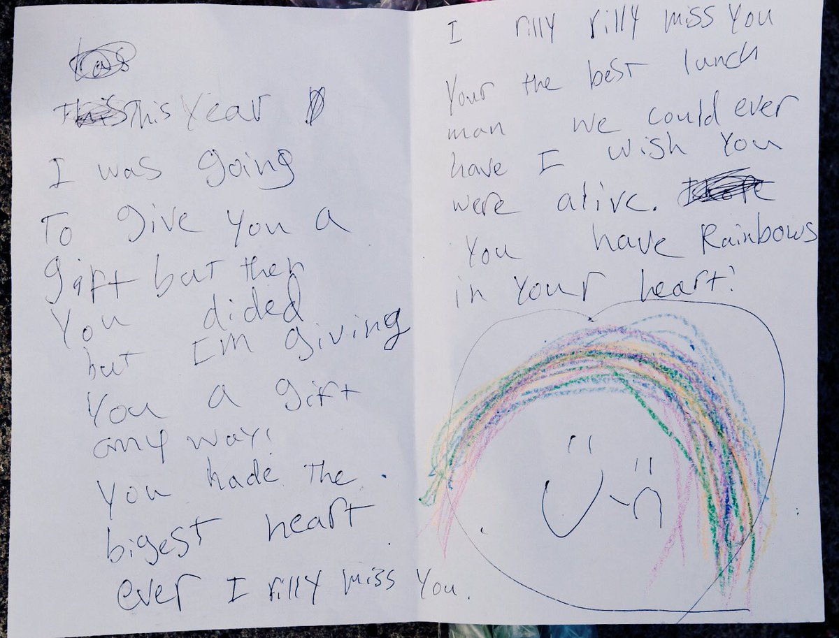 heartbreaking note left outside Montessori school where #PhilandoCastile worked