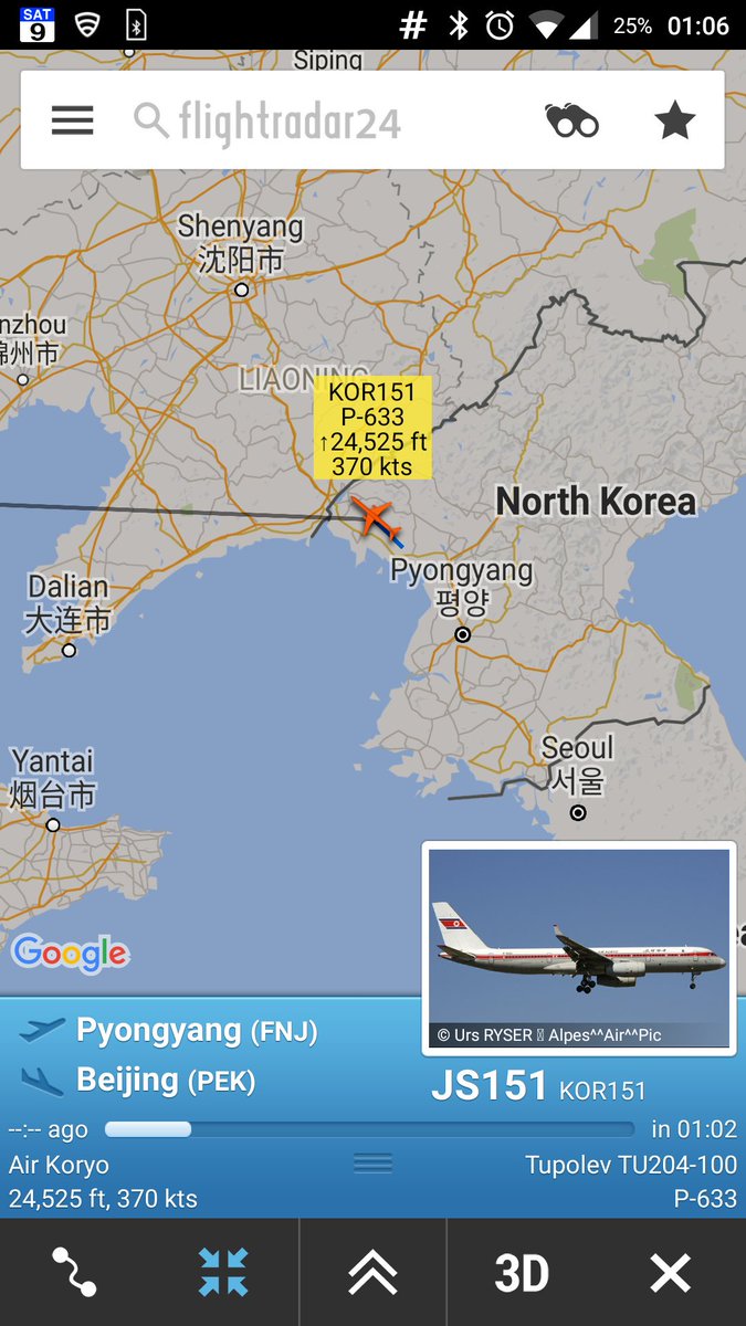 CivMilAir's tweet photo. North Korea #DPRK
Air Koryo Tu204 #P633
JS151 from Pyongyang to Beijing
https://t.co/ikQvomOzzh https://t.co/Ebn0RitF9e