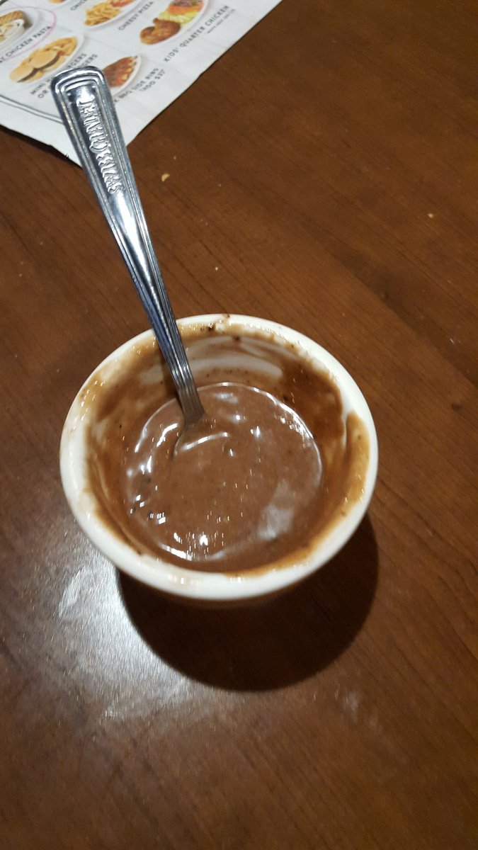 Not sure in what cuisine this is called a pudding. <a href="/SwissChaletCA/">Swiss Chalet</a>  #worstcustomerservice #trainyourcooks
