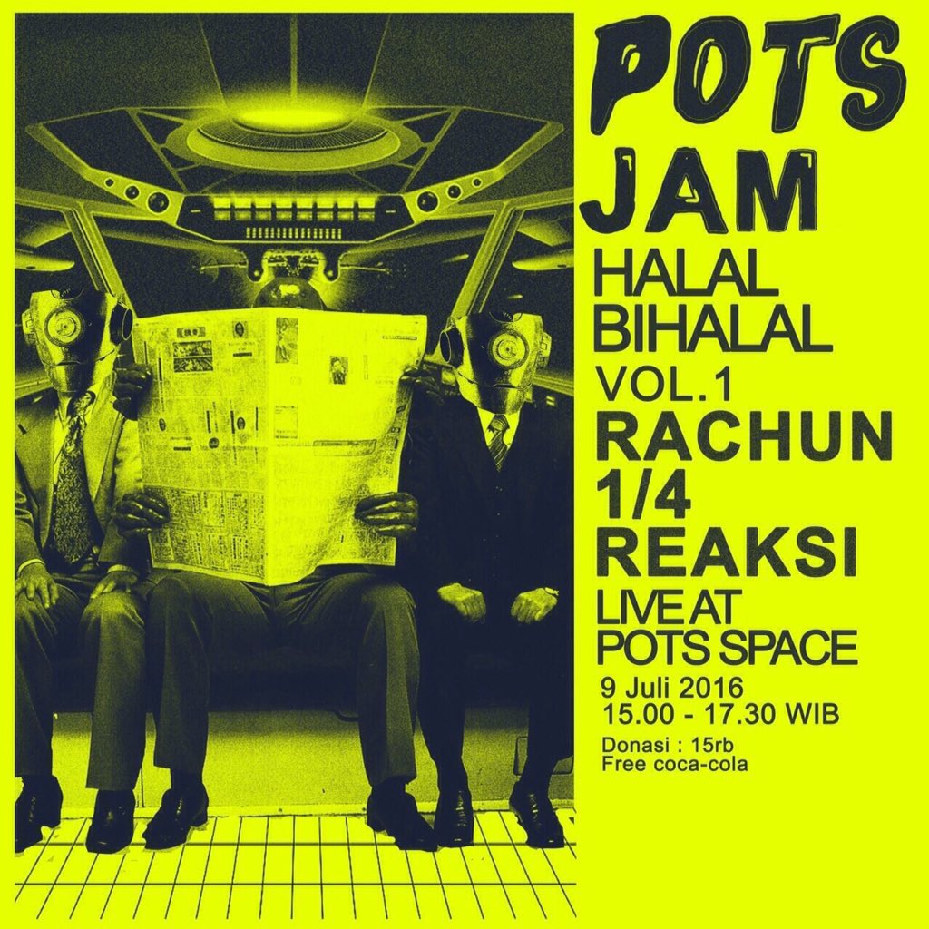 Halal Bihalal benbenan sore nanti di Pots Space: Jl. Potlot 3 nomor 14, Duren Tiga, Jaksel.