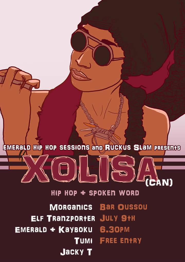 UEvolutionEnt's tweet photo. LIVE: XOLISA (@WomanOfDope) debut AUS performance JULY 9TH https://t.co/7CldBqRzuD #GapstoBridges #hiphop #livemusic https://t.co/uv9J10yg9O