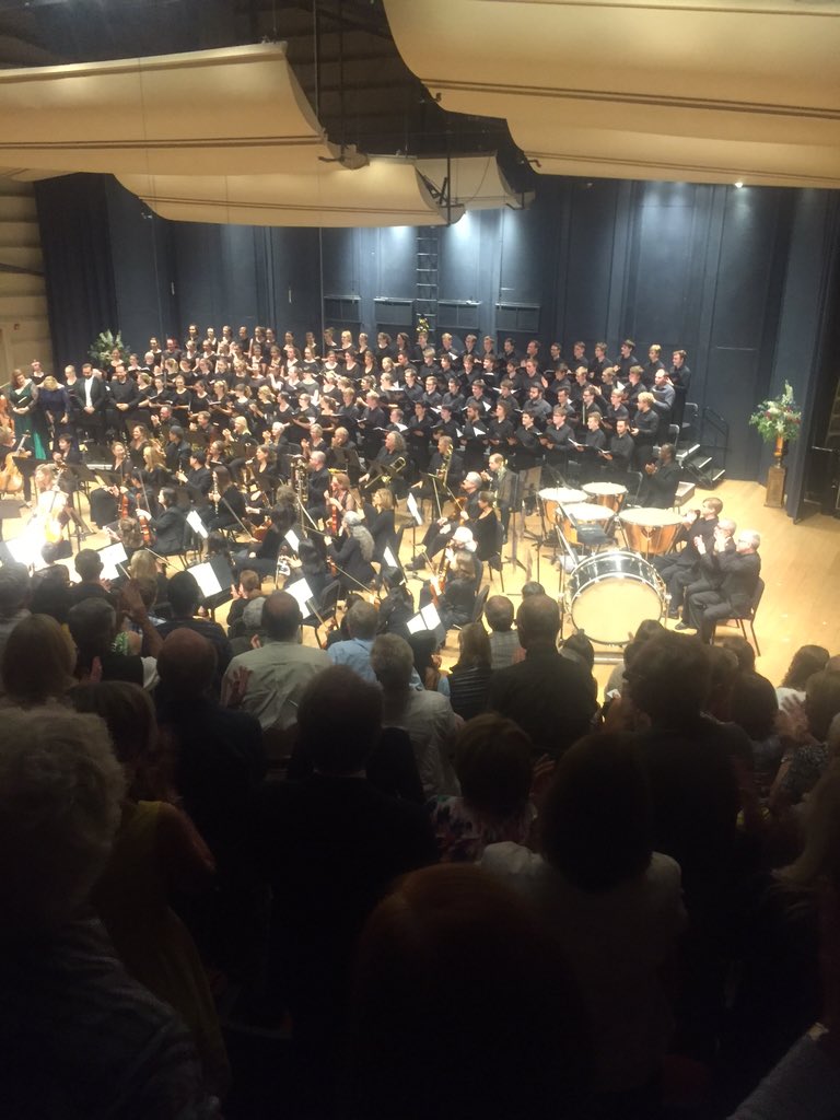CathalMurphy01's tweet photo. Well that's 2 performances &amp; 2 standing ovations. Beethoven 9 was outstanding. Amazing as always @NYCoScotland. #BMP https://t.co/llHF3goDDc