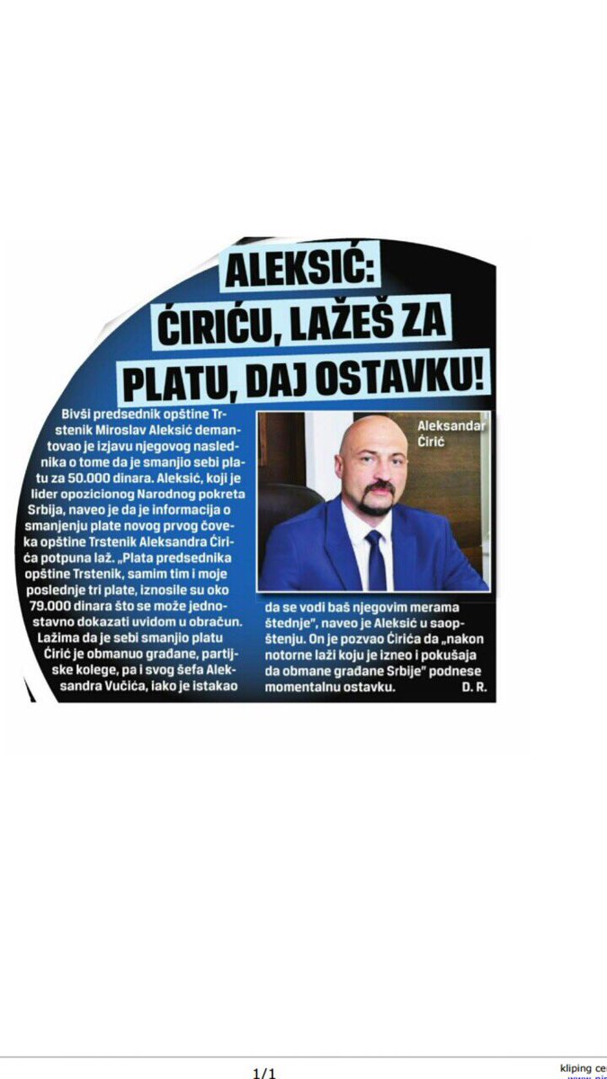MiikiAleksic's tweet photo. Jasno... Jedva da je 15 dana predsednik i odmah laganje naroda, kako bi se dodvorio Vucicu. https://t.co/oHjwybgwwl