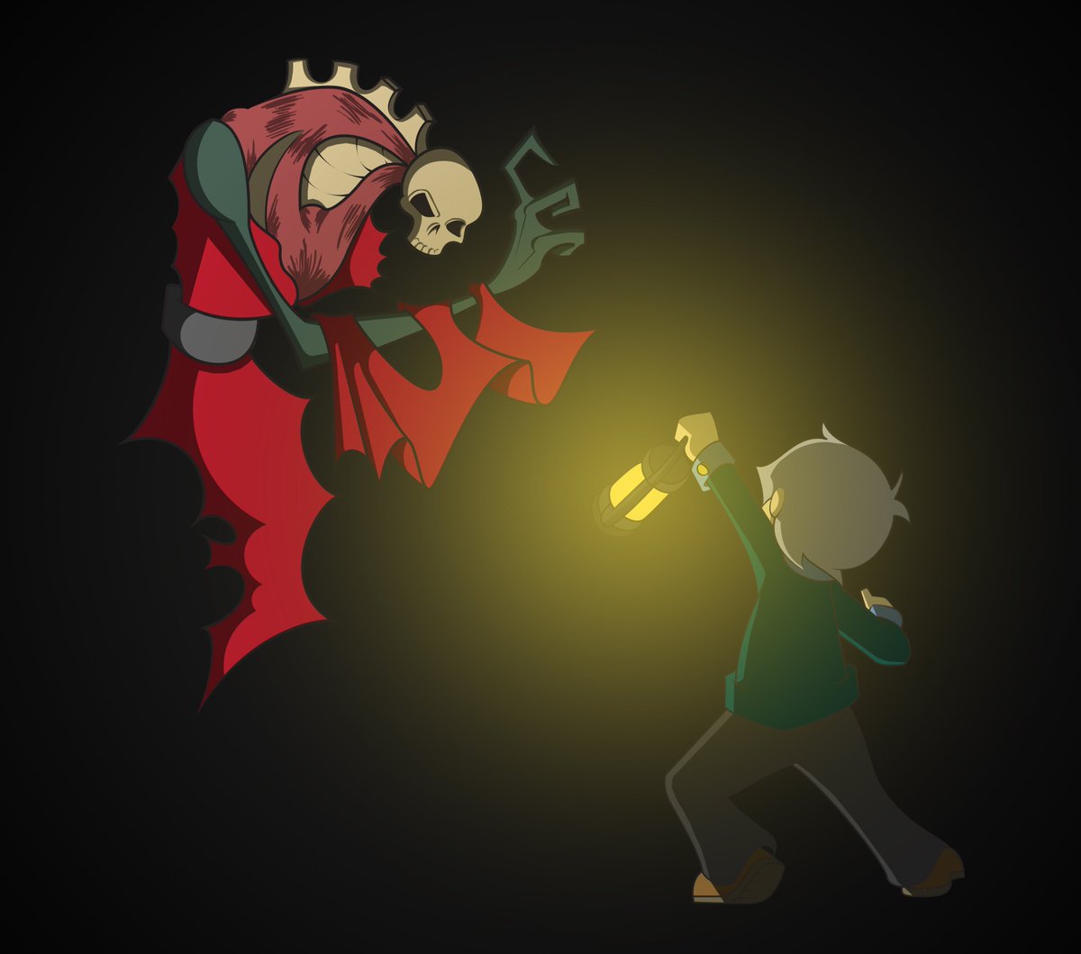 Nirosmir's tweet photo. The Boogeyman takes the form of what you fear the most...
#digitalart #photoshop #illustration #indiedev #ProjectBat https://t.co/AximLcl3F8