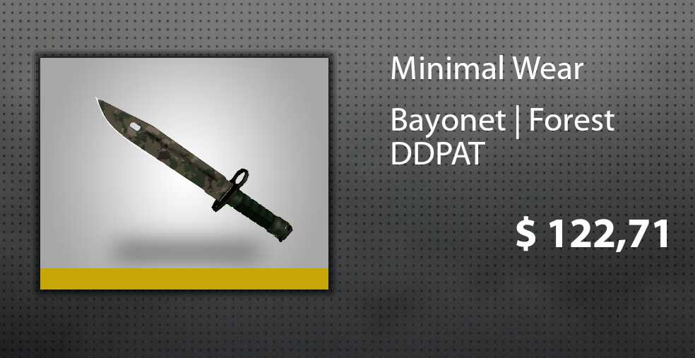 Alexslot_'s tweet photo. My skin Bayonet | Forest DDPAT Minimal Wear! CS:GO Case Opener Ultimate https://t.co/llHBib1GSV https://t.co/DR0bnmc3vh