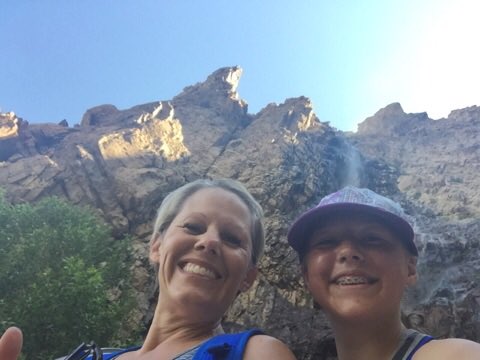 KimStringfellow's tweet photo. Hiking with this cutie! #waterfall canyon https://t.co/Br4ZnZQmCX