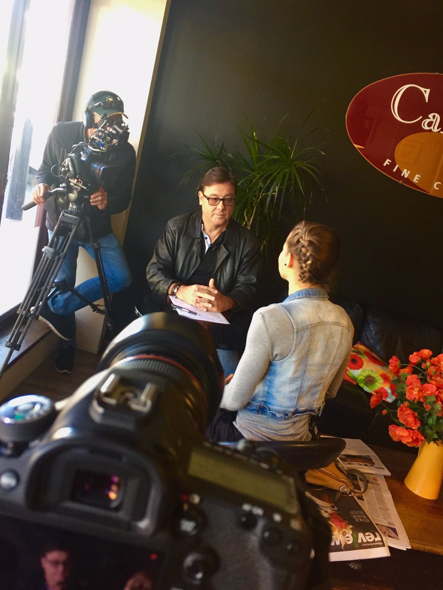 Behind the scenes with #twoskinnylattes #bts