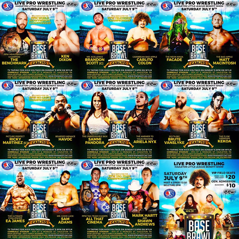 theRaceReels's tweet image. What match tomorrow afternoon isn't a main-event??? Great show ahead! #Hazleton #BaseBrawl Get your tickets now!