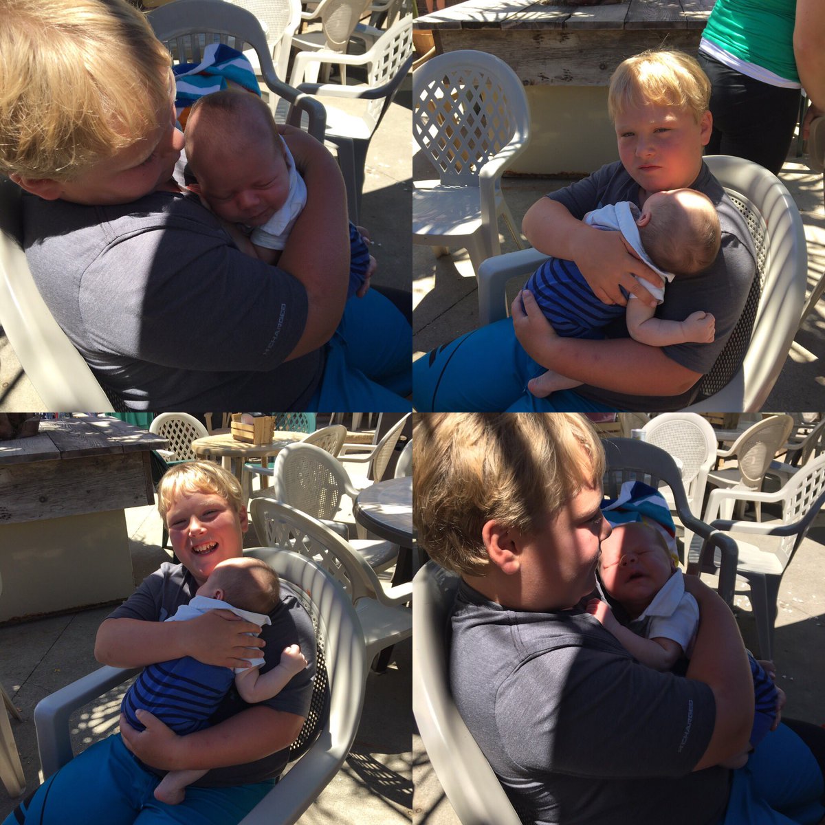 GjerdeJennifer's tweet photo. Jackson holding baby Knox! https://t.co/MMm5mjpNkC