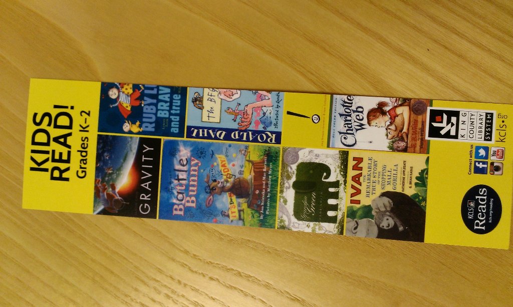 tedhudek's tweet photo. @lenorelook check out the kcls summer bookmark #rubylu https://t.co/mjEGV61Iss