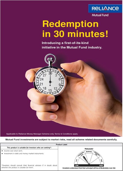 NipponIndiaMF's tweet image. Industry First #InstantRedemption in Reliance Money Manager Fund! 365 days 24X7!