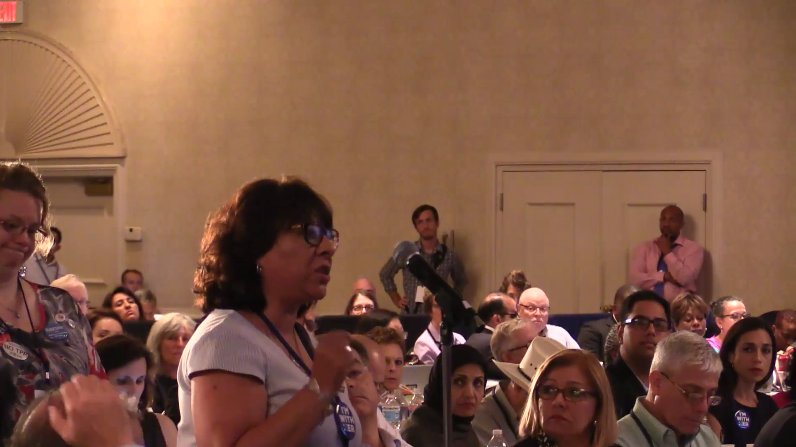 HRC delegate says dems have a long proud history of defending social sec. No.They. Do. Not #GrandBargin #DemPlatform
