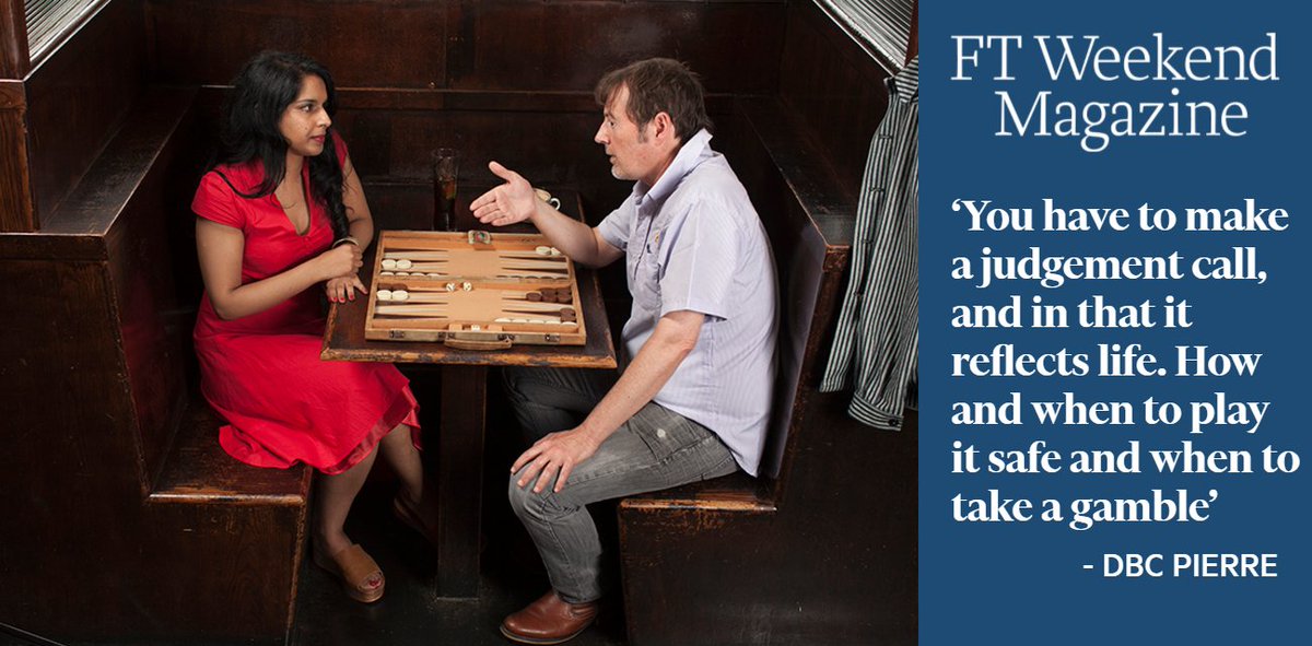 Booker-prize winning author DBC Pierre on how backgammon saved his life (free read) on.ft.com/29n70QC