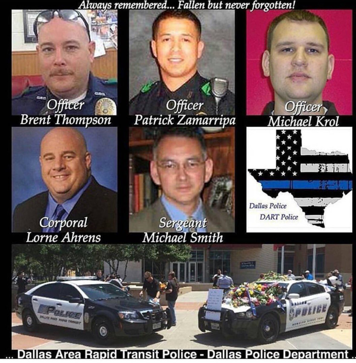 #RIP <a href="/DallasPD/">Dallas Police Dept</a> brothers #ThinBlueLine #EOW #LODD