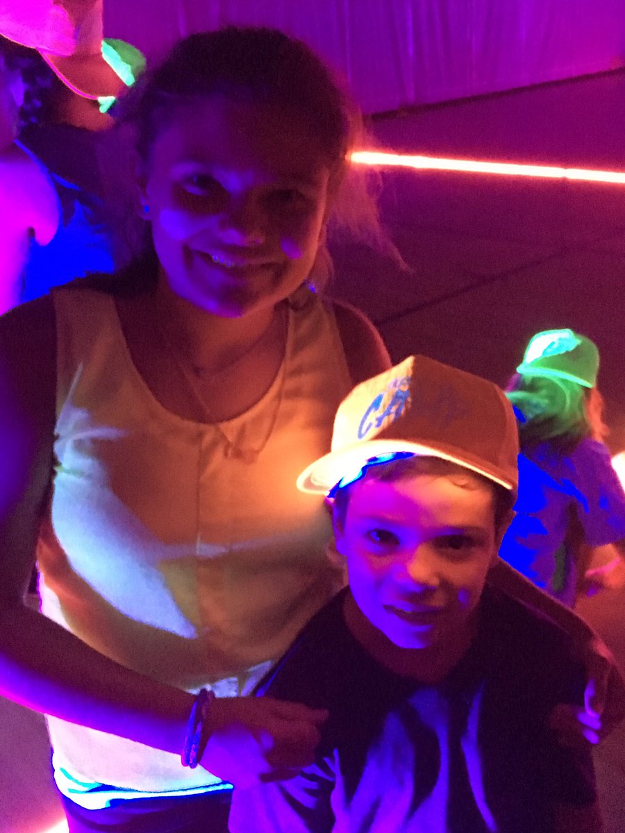 LandonDowden's tweet photo. A little blacklight dodgeball to end our day. #LATech2 https://t.co/LlvzhcQOP4