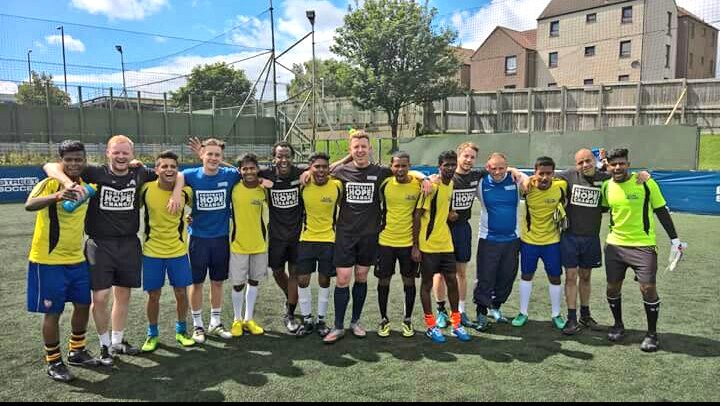 slumsoccer's tweet photo. #TeamIndia has a couple of practice matches today against @SSS_AndyHook players, thanks to all 4 helping out. https://t.co/OlSiU3r61T