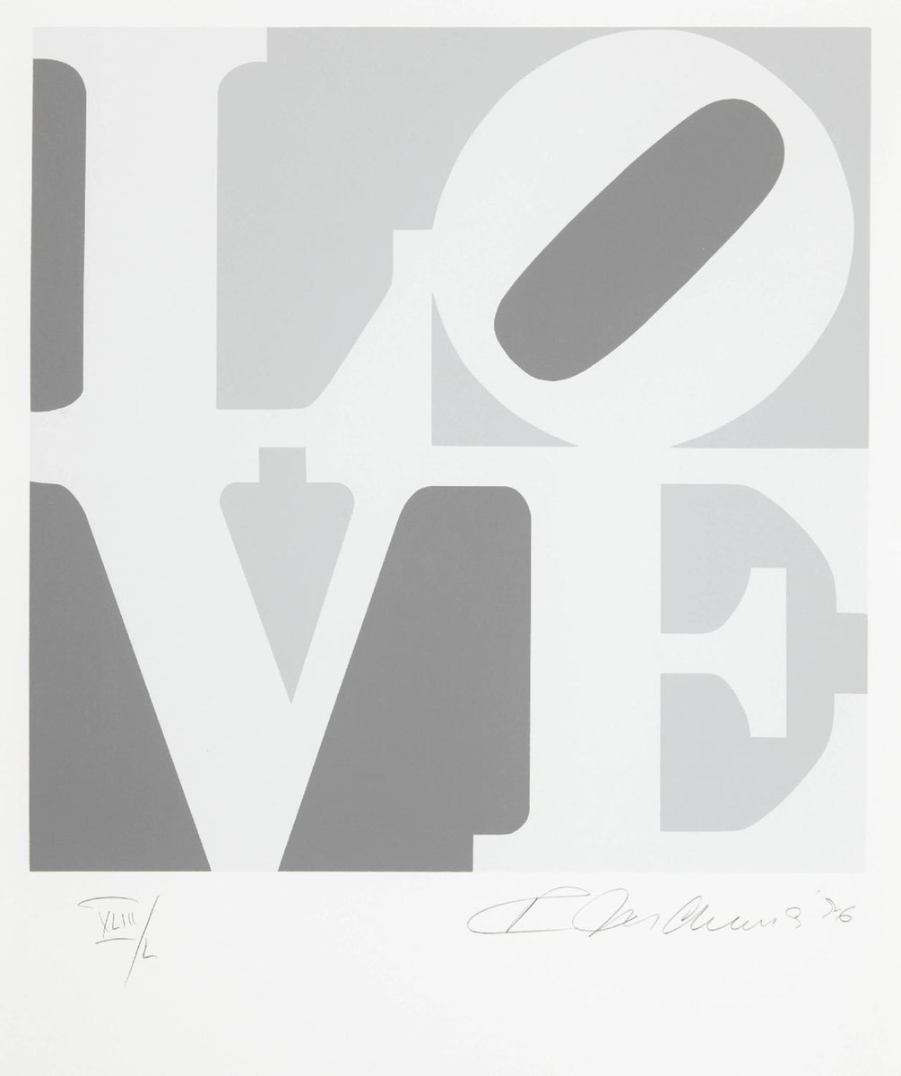 The Book of Love portfolio: one plate, 24×20in, Sold for $7,500 USD #robertindiana auctionclub.com/public/histori…